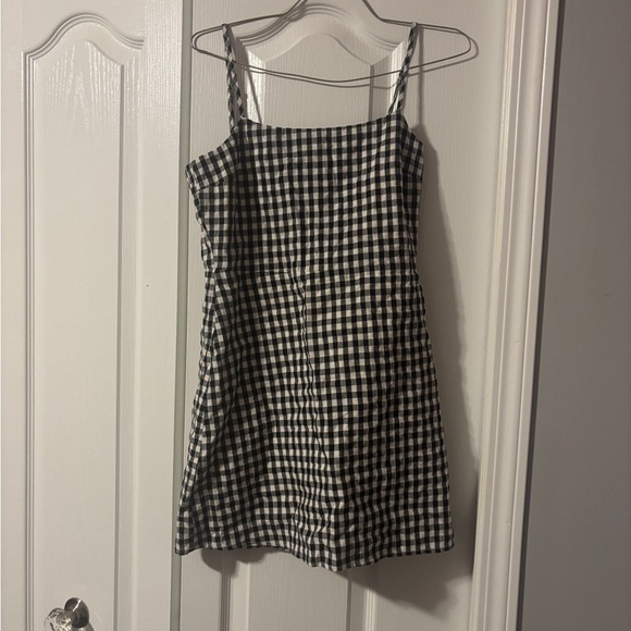 Lulus Sawyer Black and White Gingham Mini Dress - Picture 2 of 5